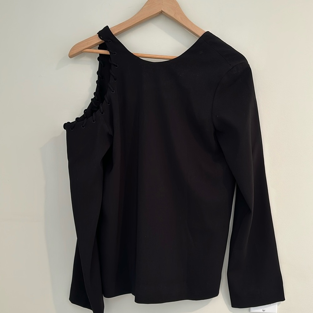 IRO Bherock Black Lined Top. Size 36French, Size 4US.
